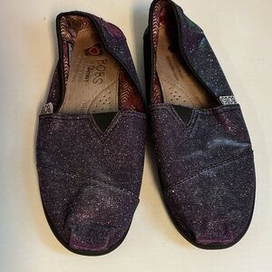 Skechers BOBS Halo Cosmic Glittery Purple Slip-Ons 0085